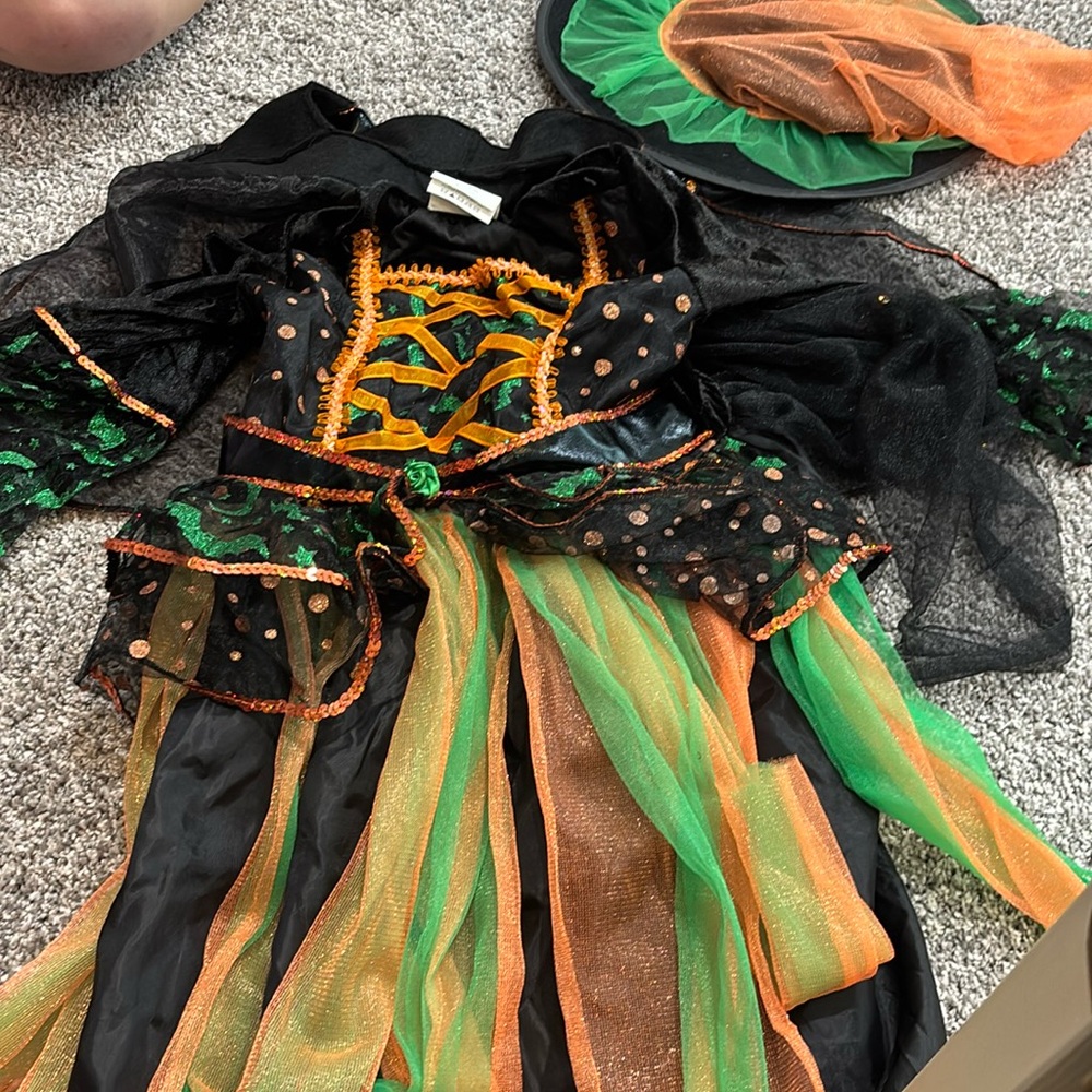 Witch costume with matching hat